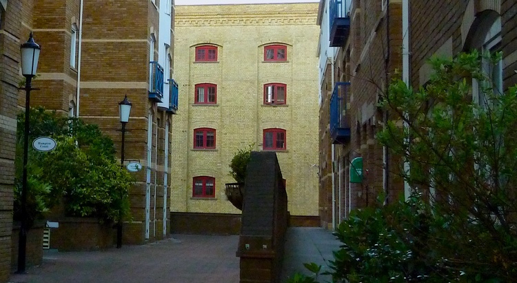 Some of the blocks comprising King & Queen Wharf